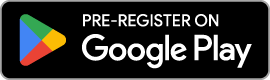 Pre-register google play button with coming soon text